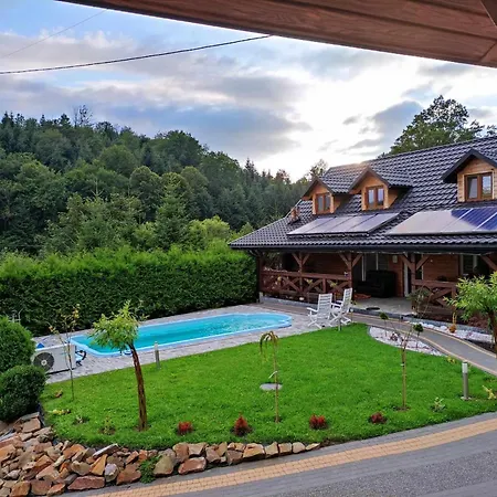 Jaskowa Chata Bieszczady Apartament Z Basenem Baligrod Exterior photo